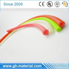 ยางซิลิโคนเกรดอาหารอุณหภูมิสีถักท่อหลอด